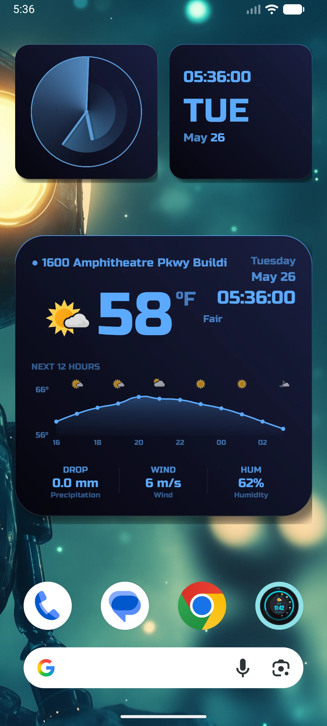 Digital Clock Widget · StandBy screenshot