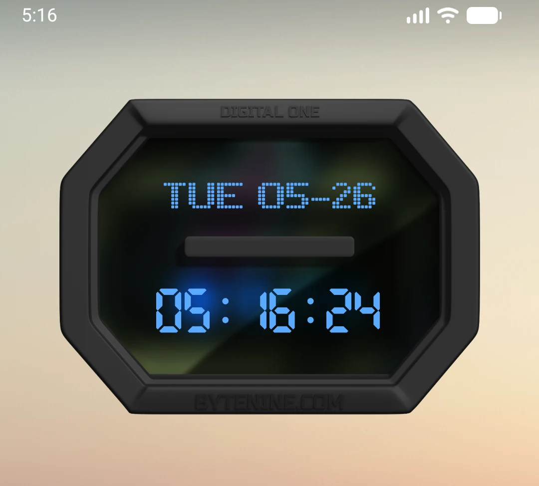 Digital Clock Widget · StandBy screenshot